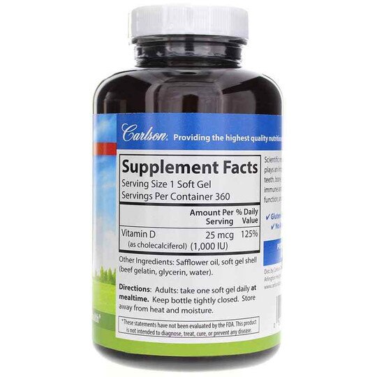 Vitamin D3 1,000 IU, CL